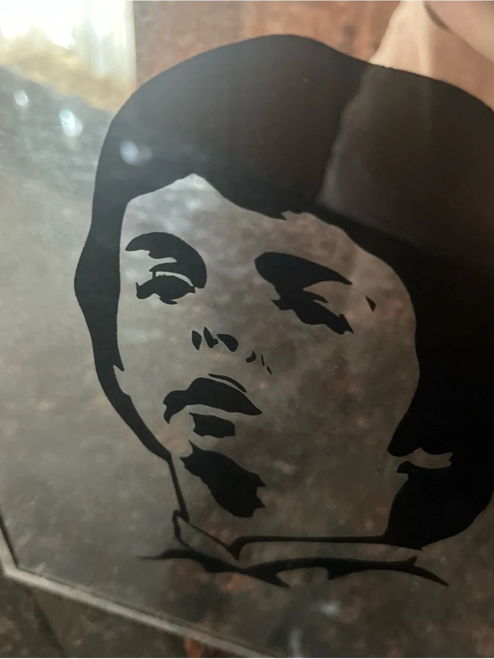 Vintage Black Silhouette Wall Mirror Paul McCarthy The Beatles Fab four